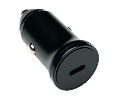 USB auto 20W C snellader, PD 3.0 snellaadfunctie, zwart, DINIC Box Eurohole
